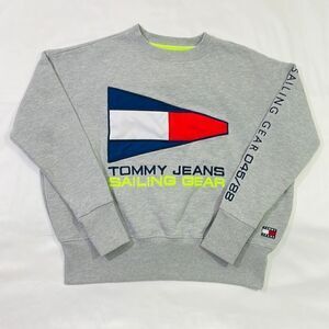 Vintage Tommy Jeans Sailing Gear Embroidered Crewneck Sweater